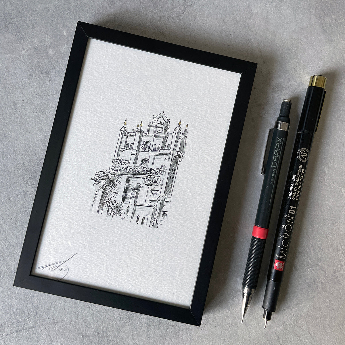 #1 Original illustration | HOLLYWOOD TOWER HOTEL