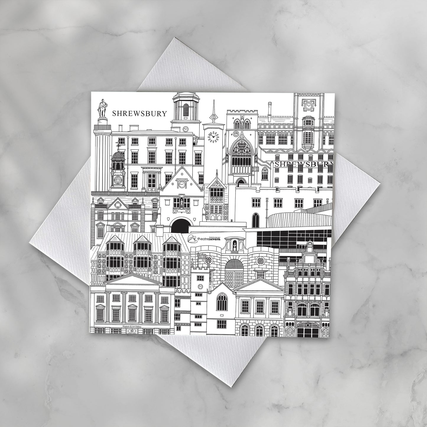 Shrewsbury, Shropshire, Greeting Card