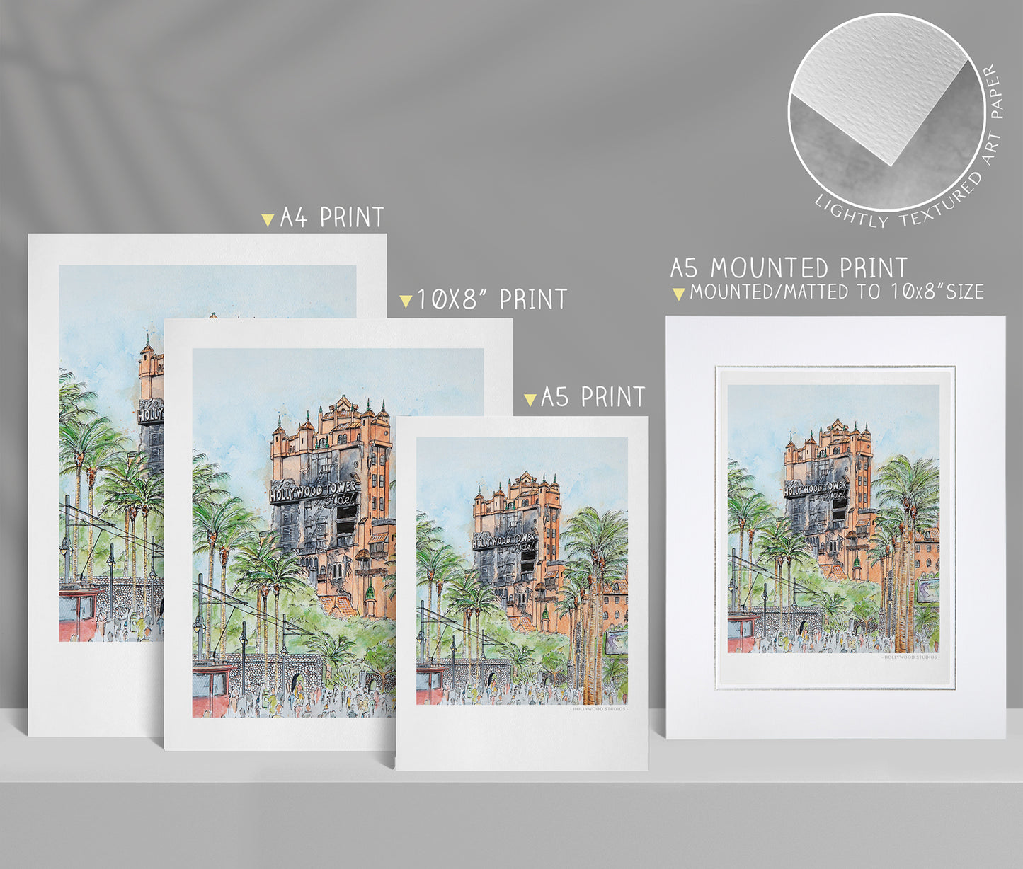 Hollywood Tower Hotel, Florida, Art Print