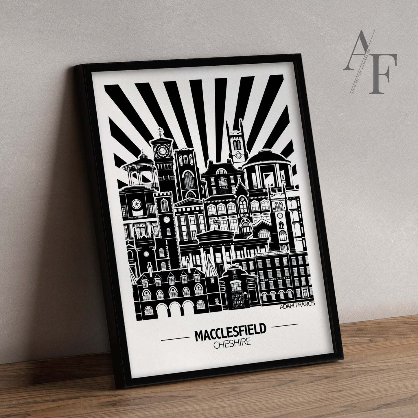 Macclesfield Scene Art Print