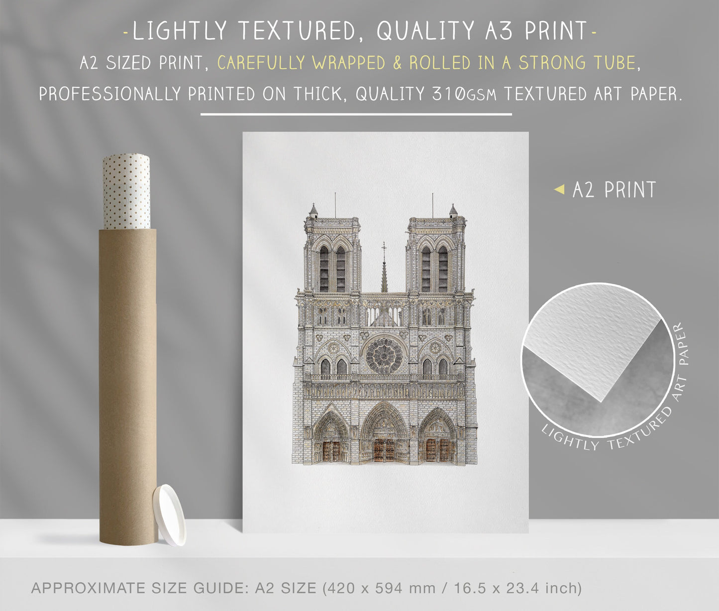 Paris, Notre Dame Cathedral, Art Print