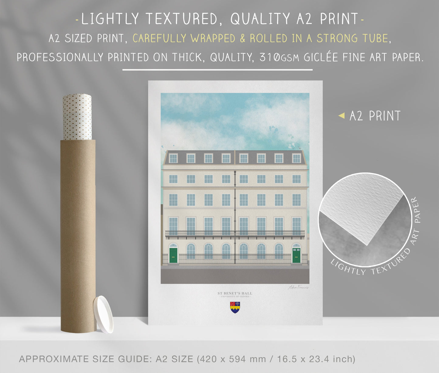 St Benet's Hall, University of Oxford, Art Print