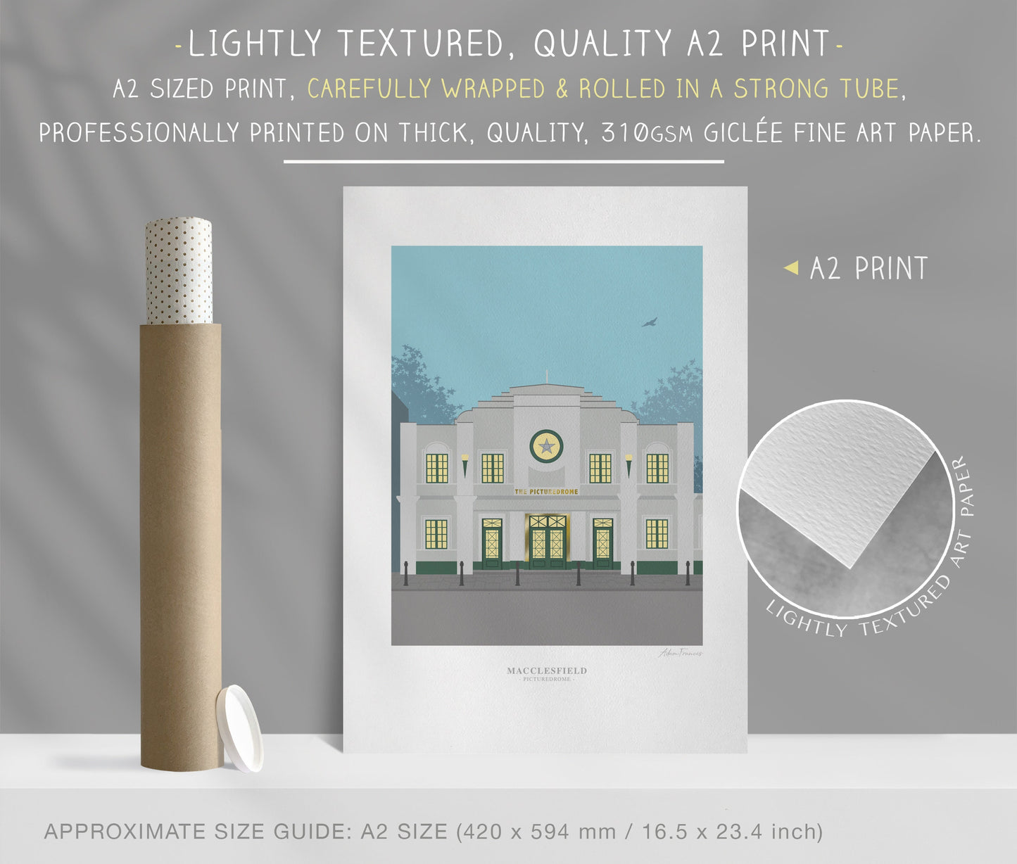 Macclesfield 'Picturedrome' Art Prints