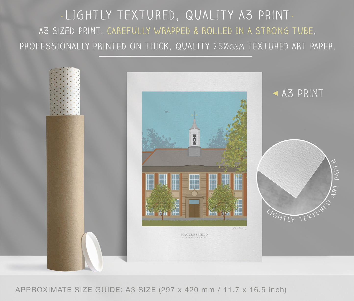 Macclesfield 'former King's School' Art Prints