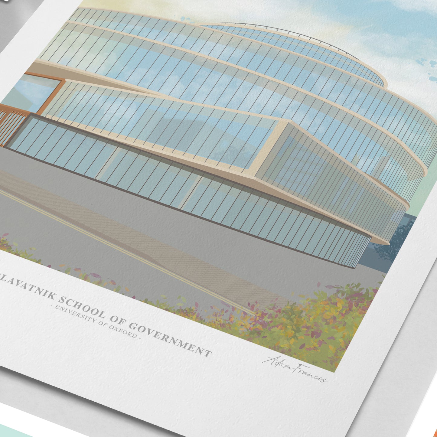 Blavatnik School of Government, University of Oxford, Art Print