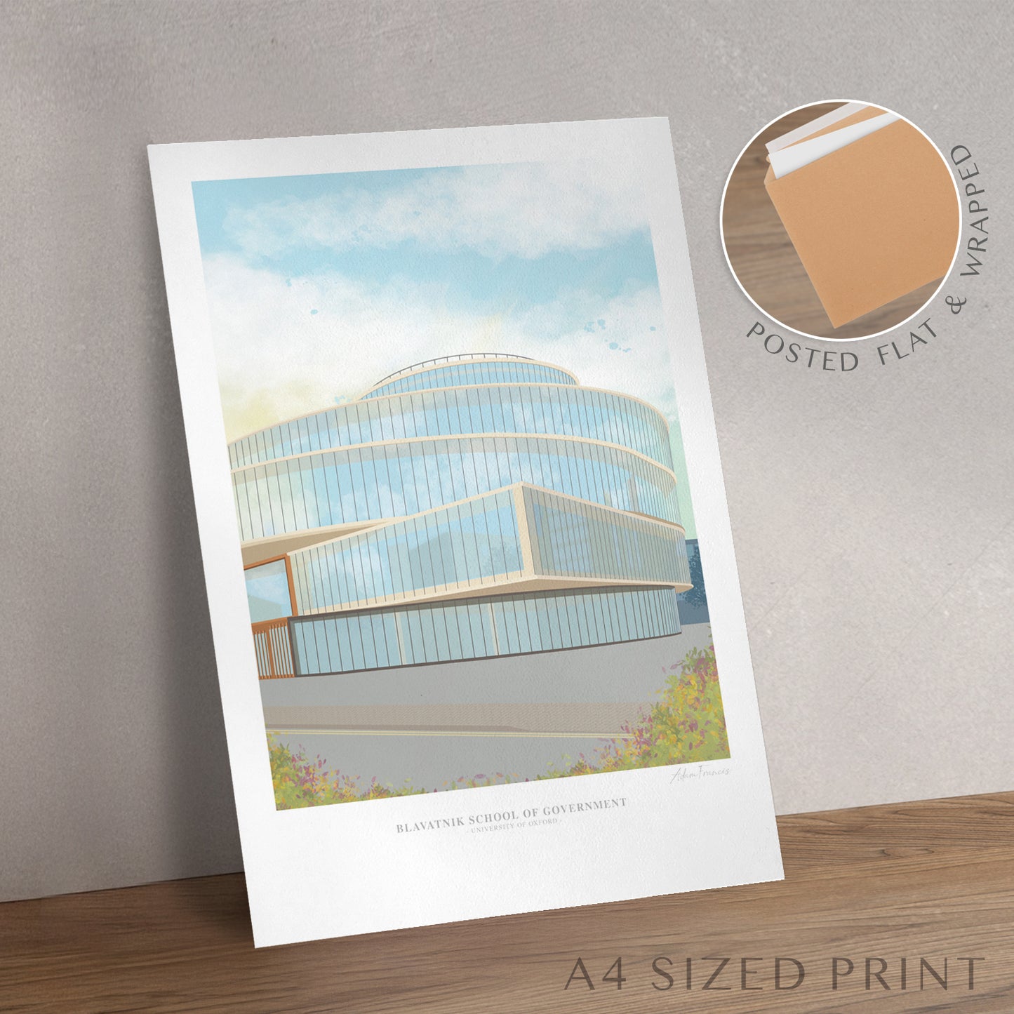 Blavatnik School of Government Oxford graduation gift wall art