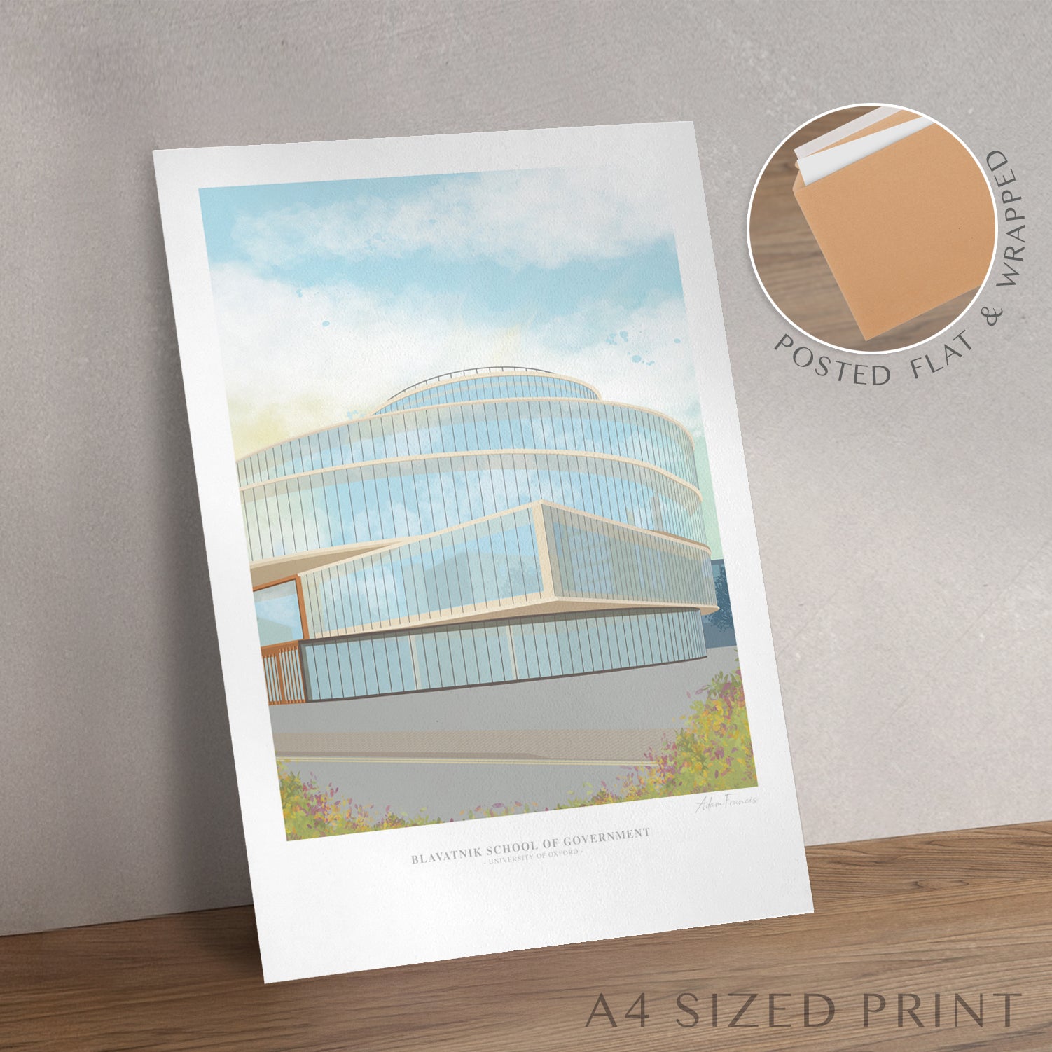 Blavatnik School of Government Oxford graduation gift wall art
