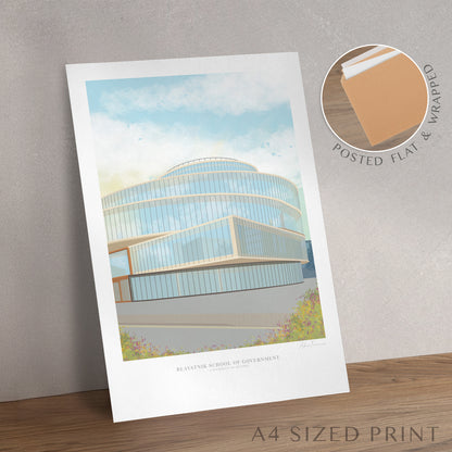 Blavatnik School of Government Oxford graduation gift wall art