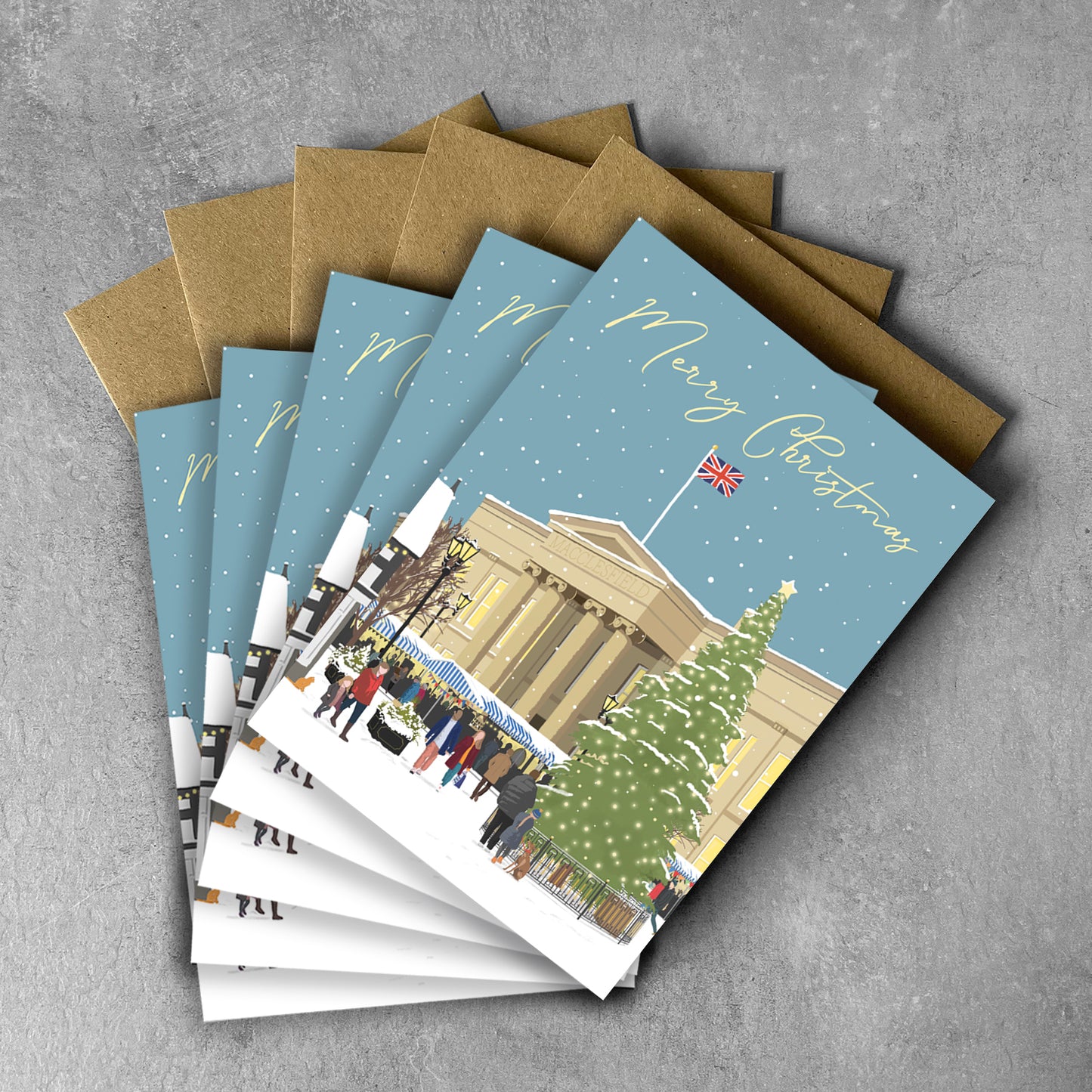 2025 Macclesfield Charity Christmas Cards, 5 PACK.