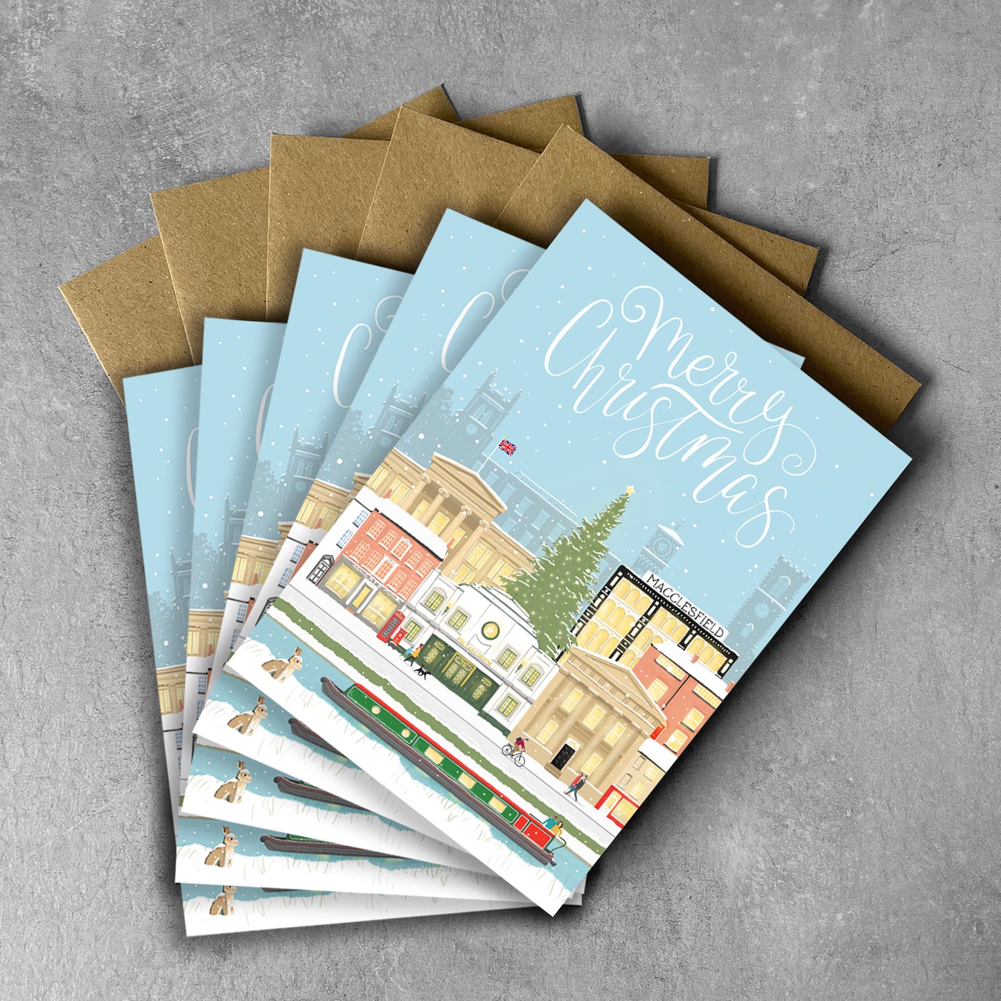 2025 Macclesfield Charity Christmas Cards, 5 PACK.