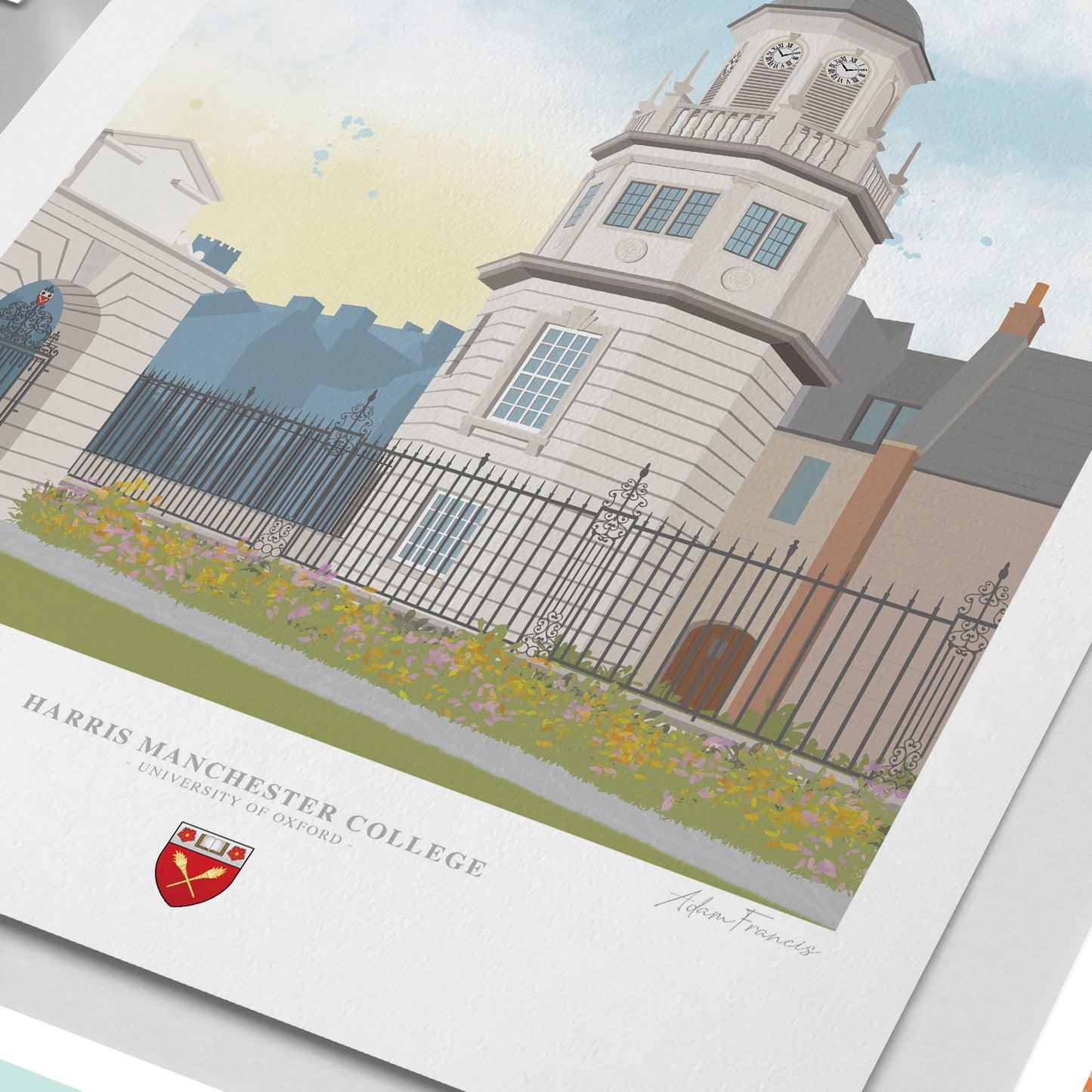 Harris Manchester College, University of Oxford, Art Print