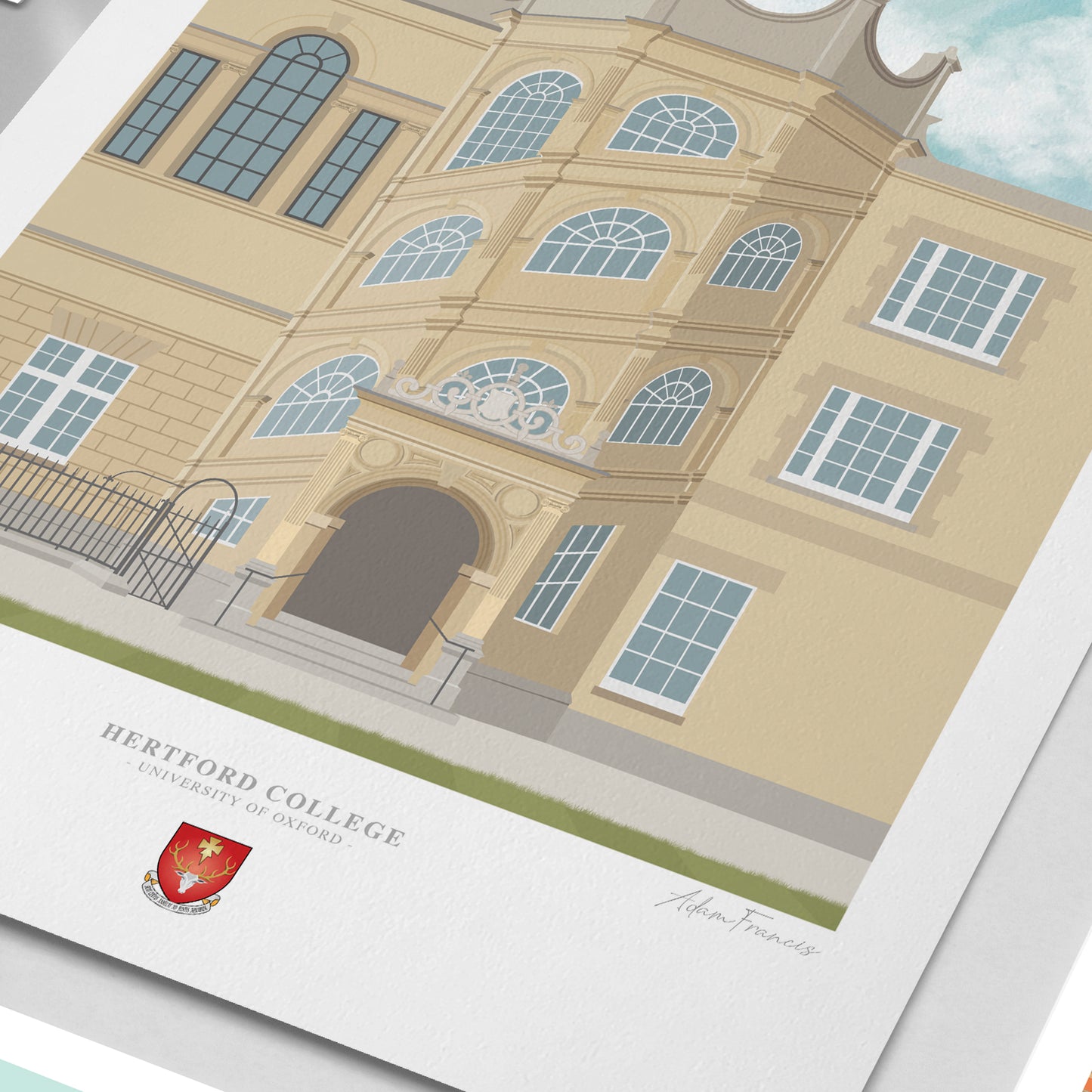 Hertford College, University of Oxford, Art Print