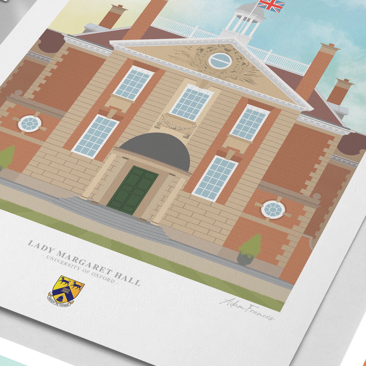 Lady Margaret Hall, University of Oxford, Art Print