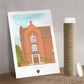 Oxford University Linacre College artwork print