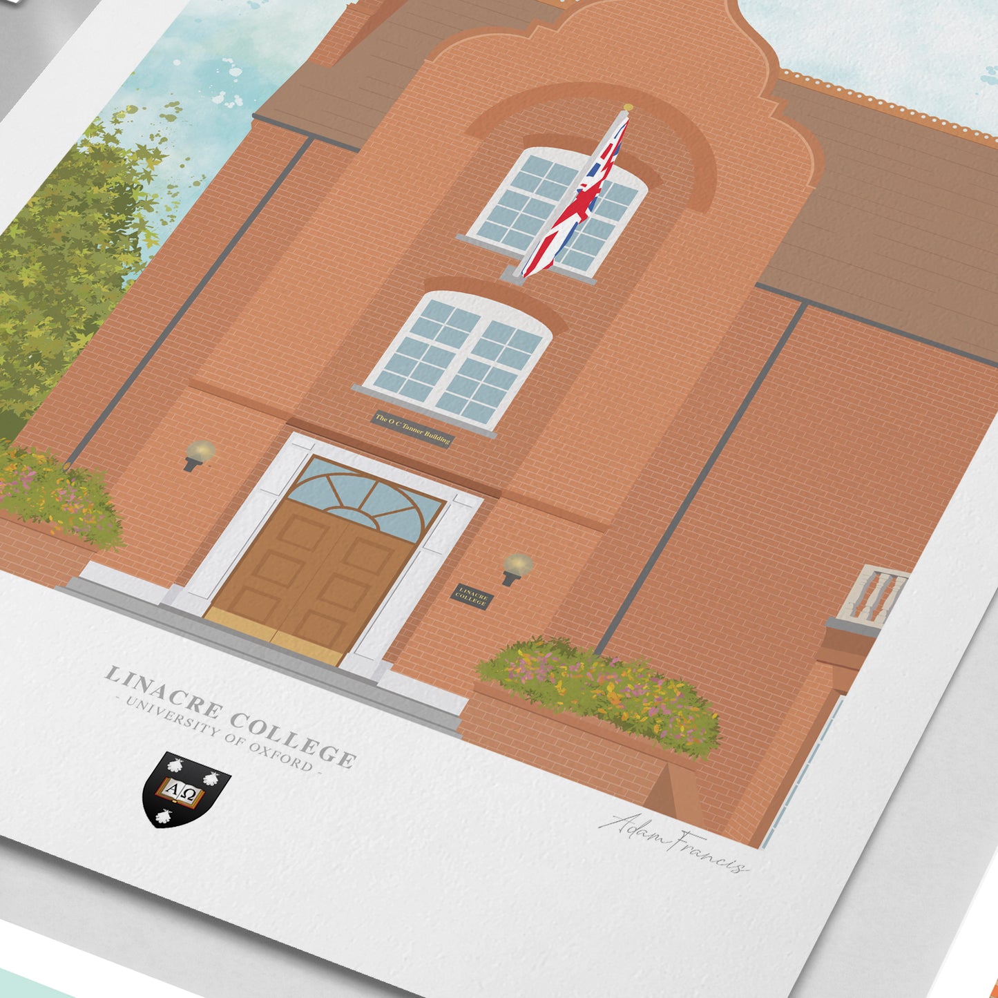 Linacre College, University of Oxford, Art Print