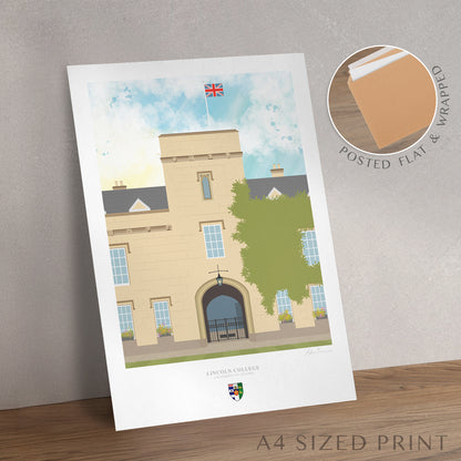 Lincoln College Oxford graduation gift wall art