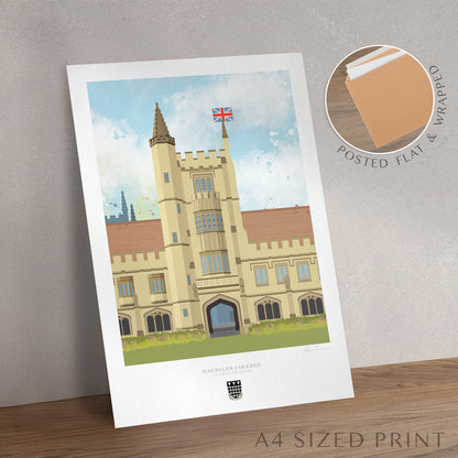 Magdalen College Oxford graduation gift wall art