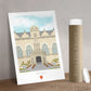 Oxford University Oriel College artwork print