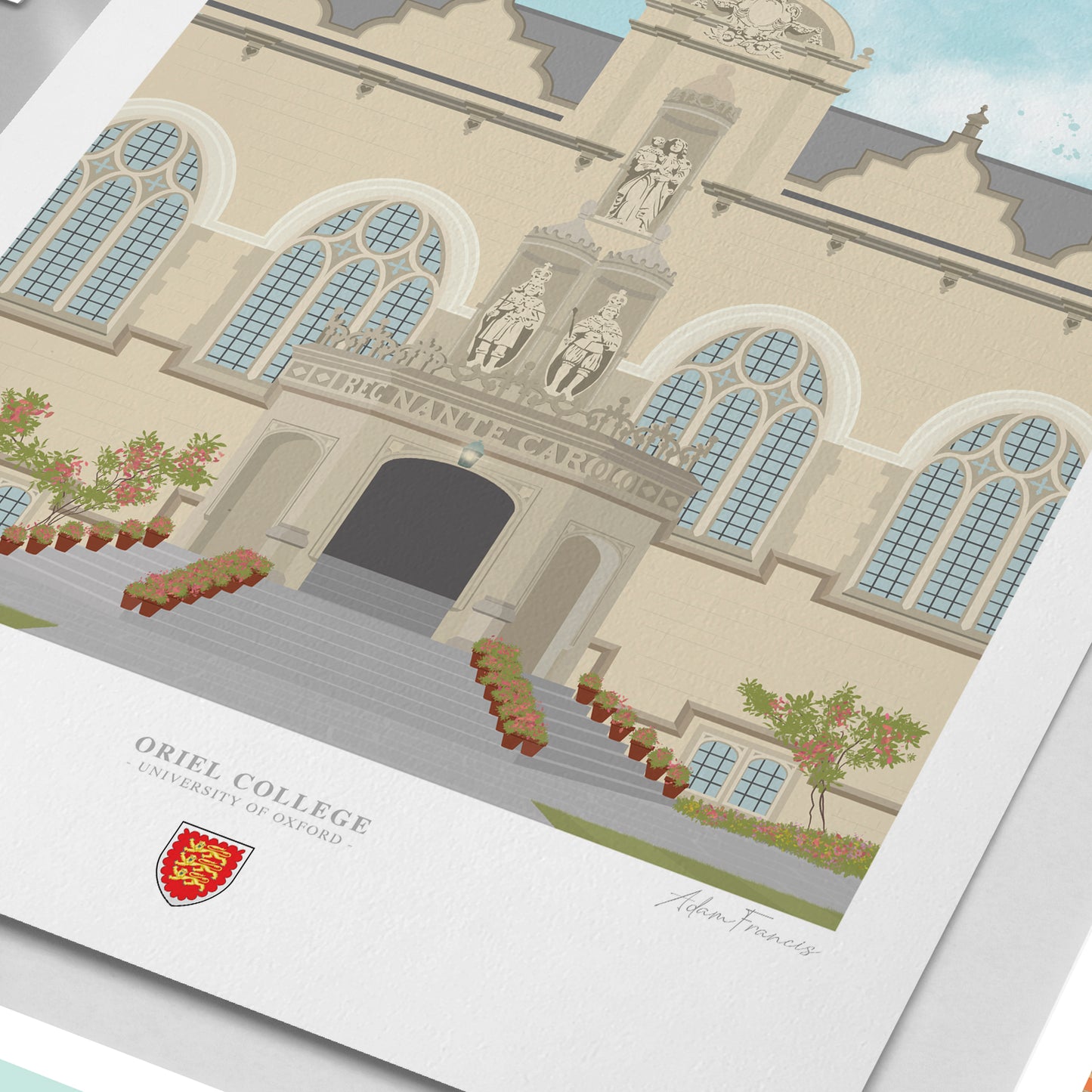 Oriel College, University of Oxford, Art Print