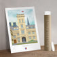 Pembroke College Oxford alumni gift art print