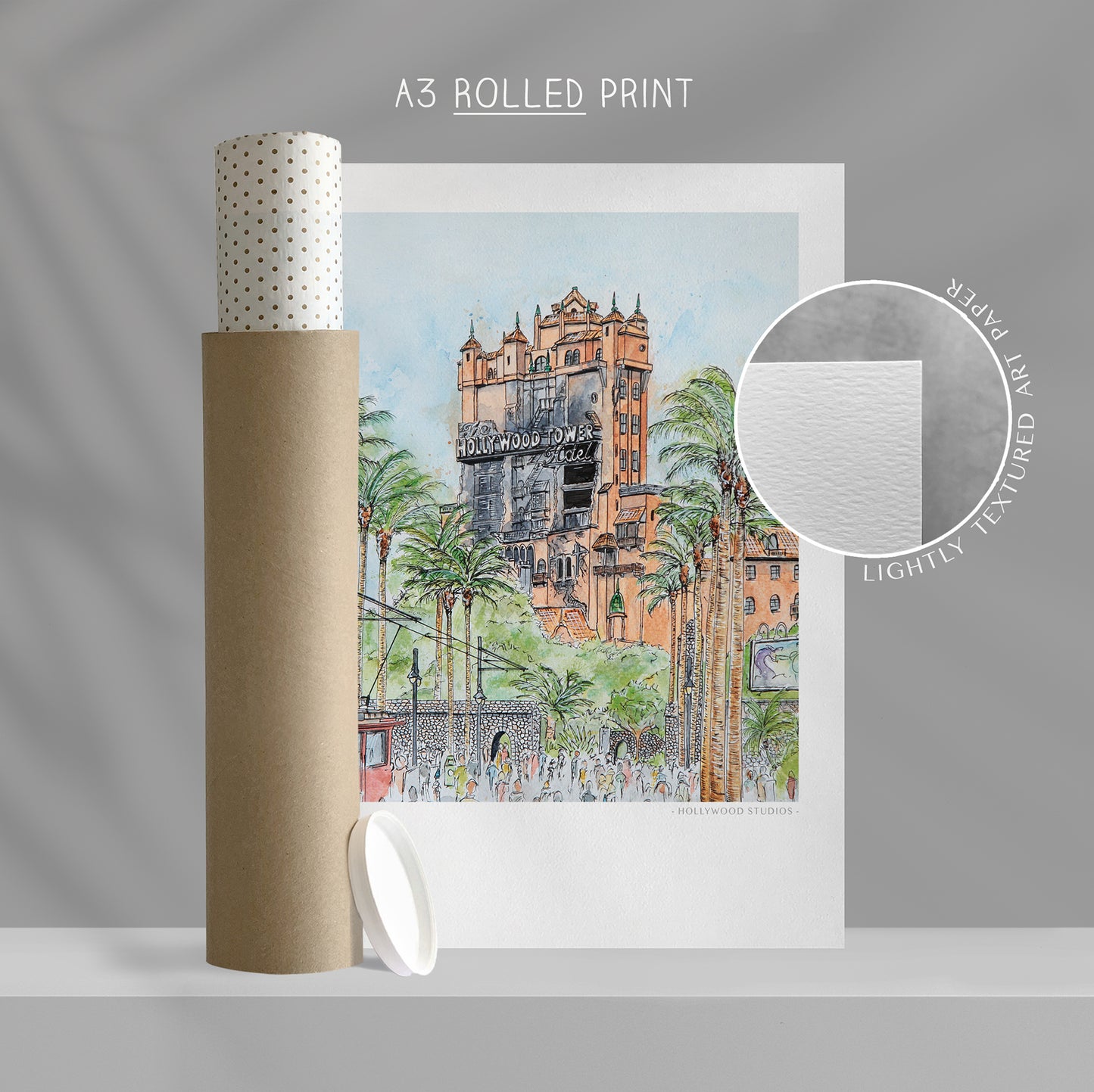 Hollywood Tower Hotel, Florida, Art Print