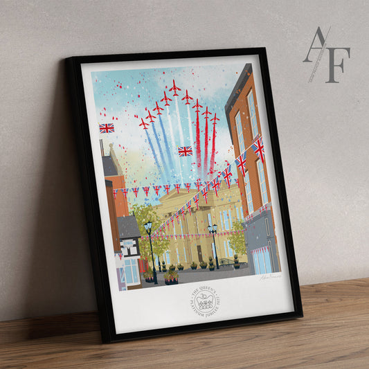 Macclesfield 'Platinum Jubilee 2022' Art Print
