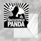 Macclesfield Panda Greeting Card, Blank inside.