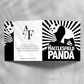 Macclesfield Panda Greeting Card, Blank inside.