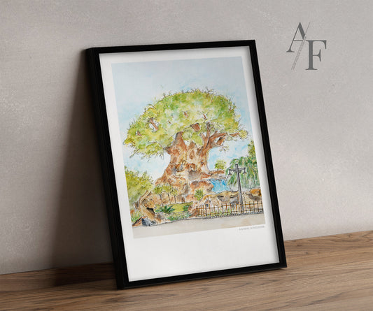 Tree of Life, Animal Kingdom, Florida, Art Print
