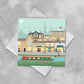 Bollington Scene Greeting Card, Blank inside.