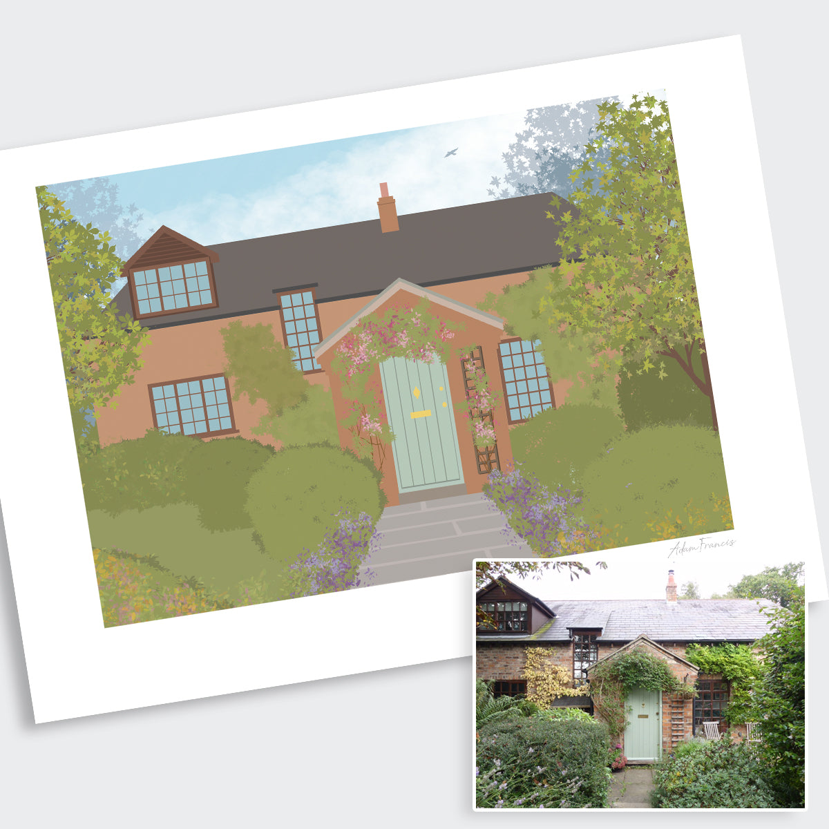 Commission your own | Graphic Home Illustration