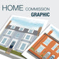 Commission your own | Graphic Home Illustration