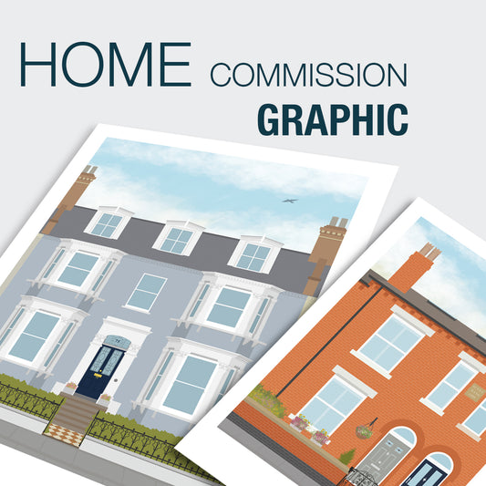 Commission your own | Graphic Home Illustration