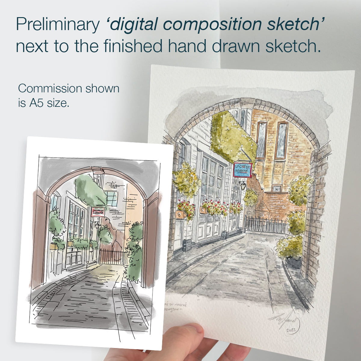 Commission your own | Hand Drawn, Location Illustration