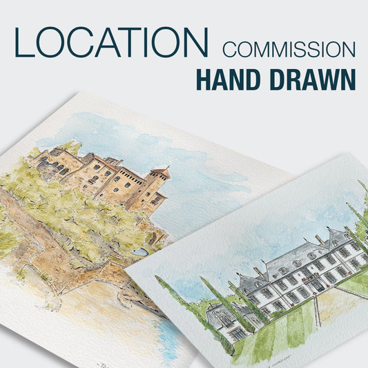 Commission your own | Hand Drawn, Location Illustration