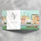 Macclesfield Scene Greeting Card, Blank inside.