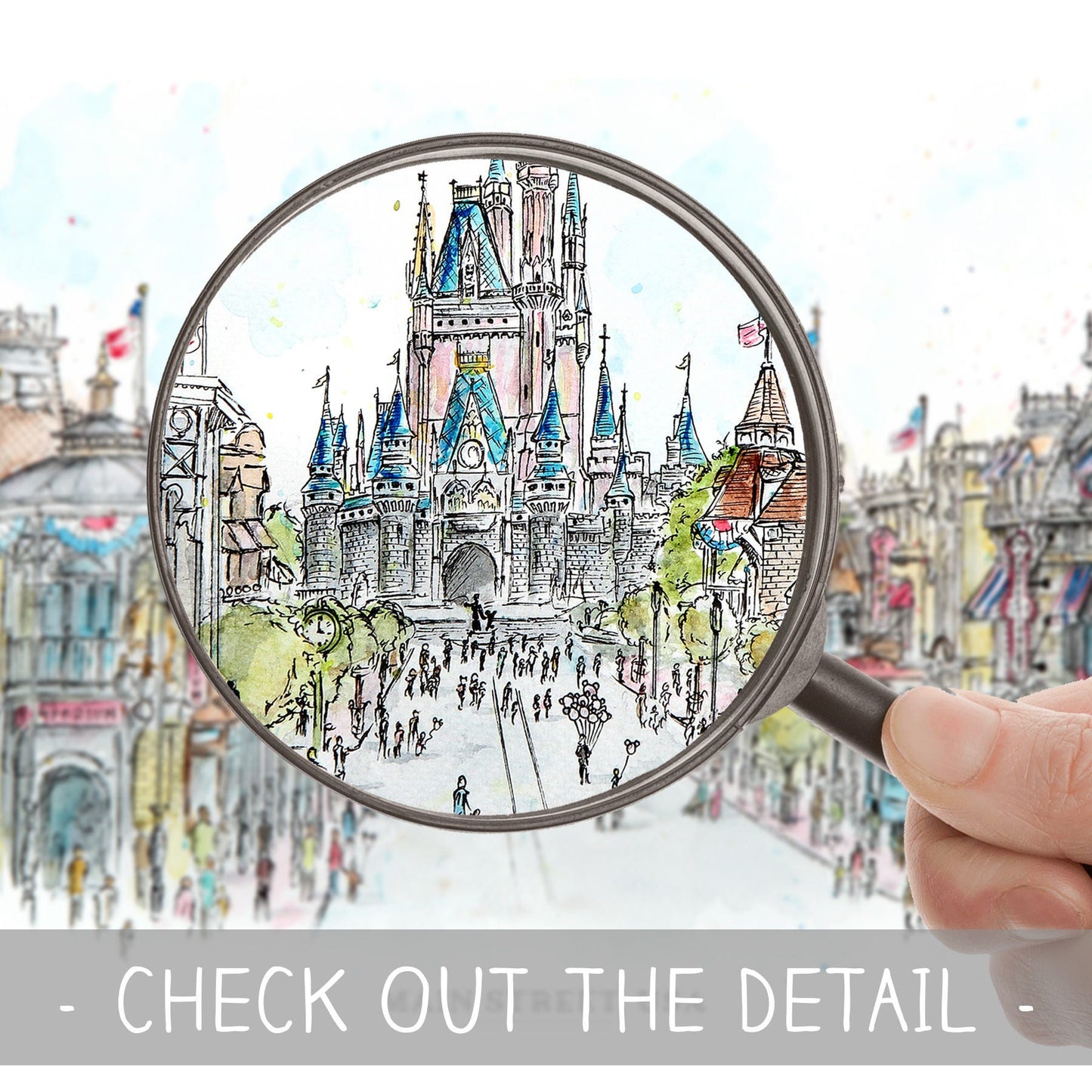 Main Street USA, Florida, Art Print