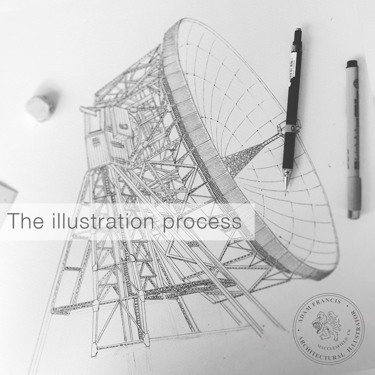 Lovell Telescope Art Print