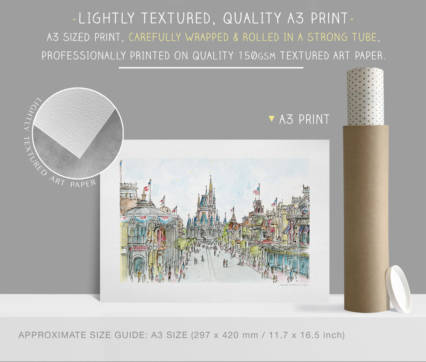 Main Street USA, Florida, Art Print