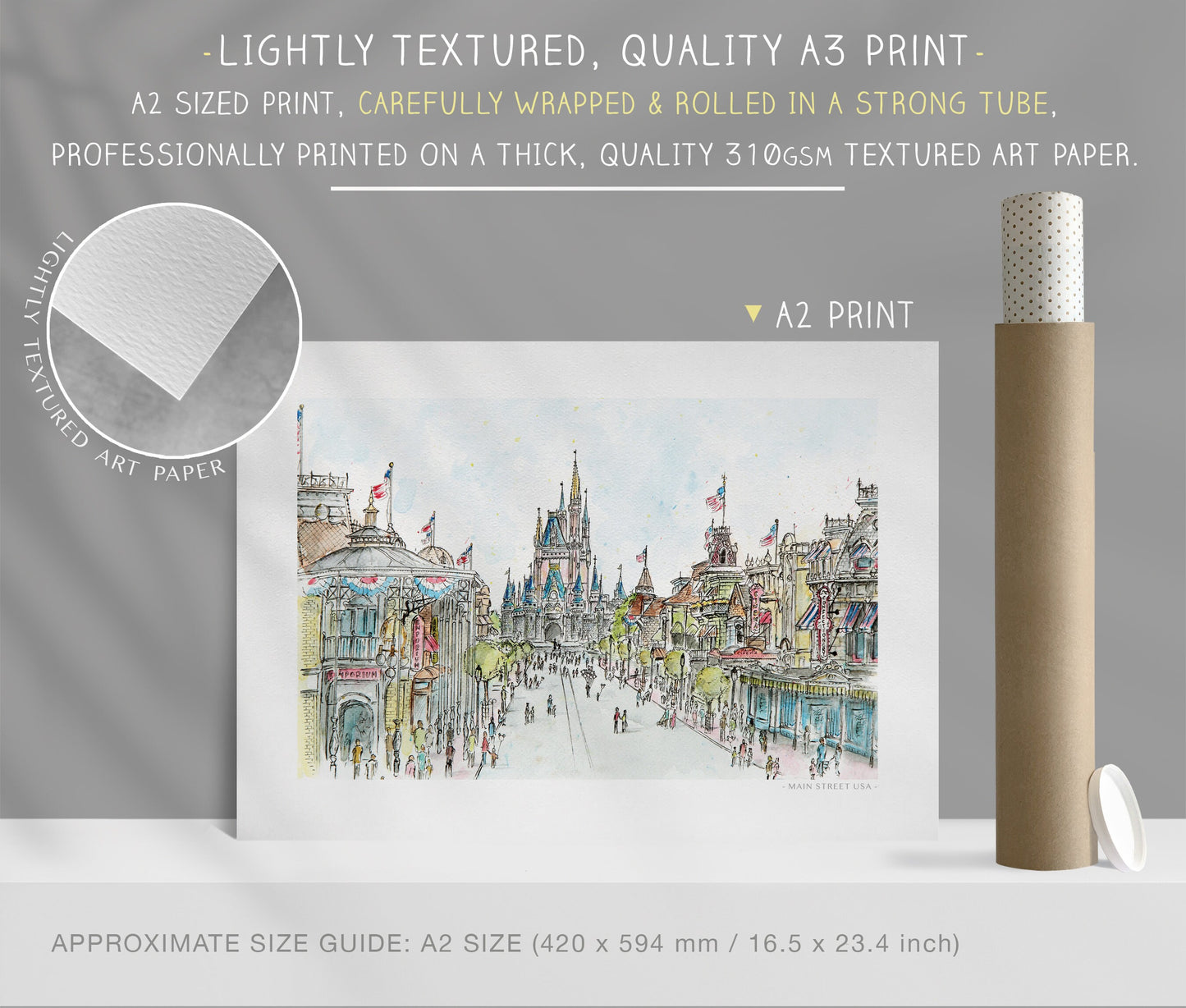 Main Street USA, Florida, Art Print