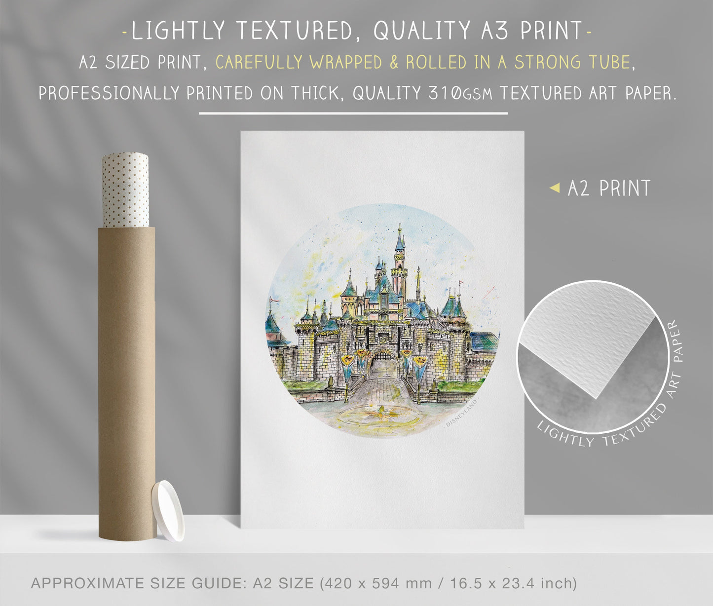 Magical Castle, California, Art Print