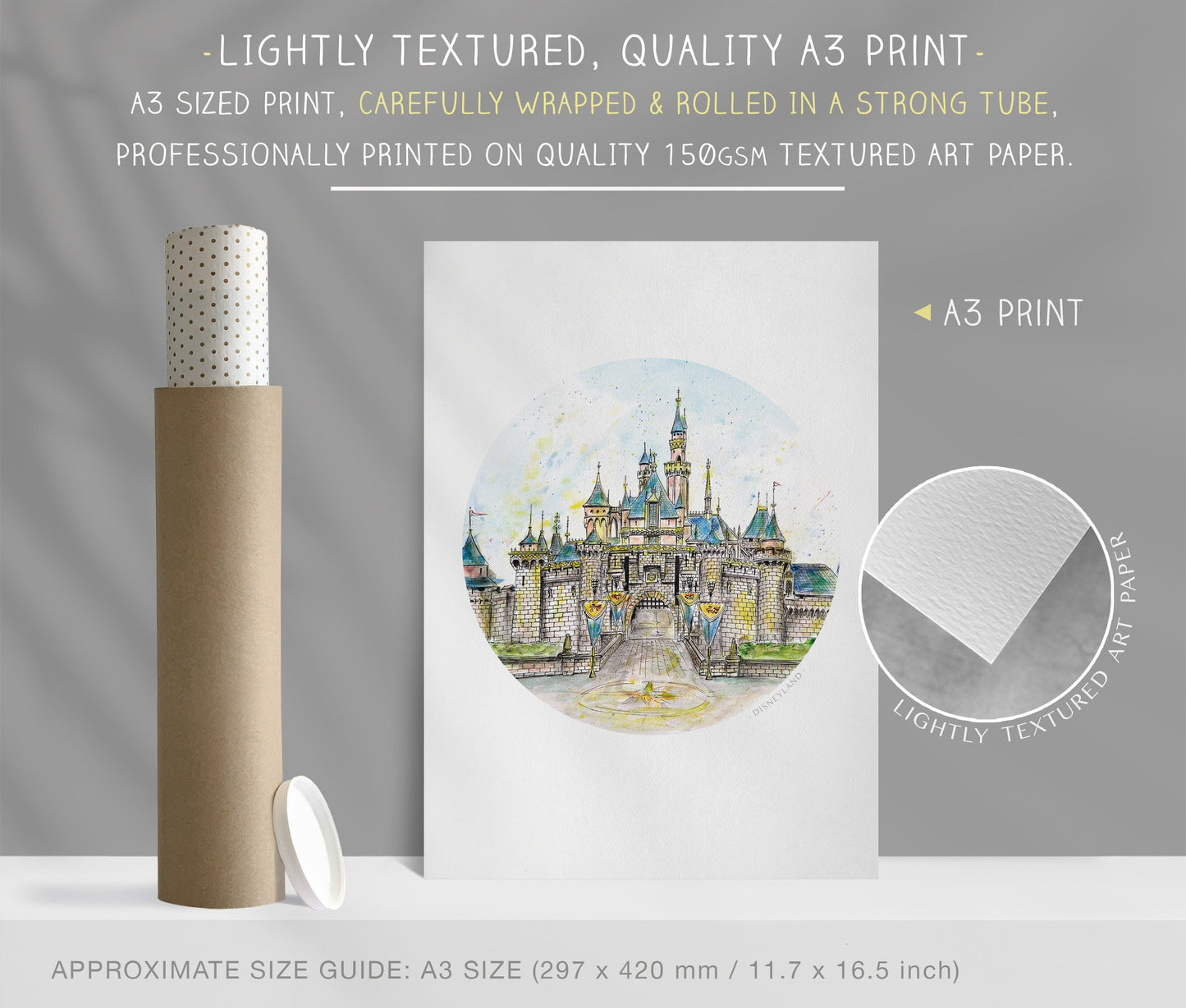 Magical Castle, California, Art Print
