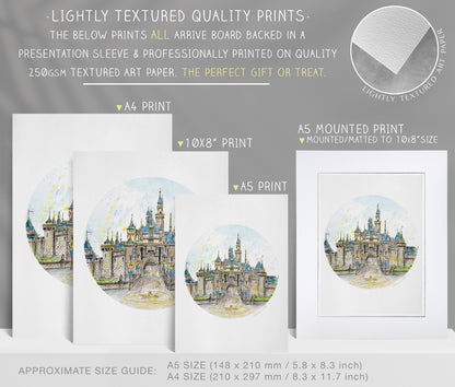 Magical Castle, California, Art Print