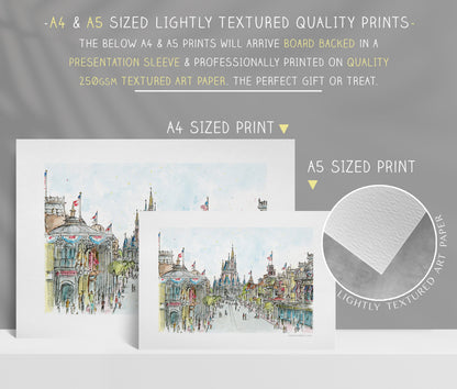 Main Street USA, Florida, Art Print