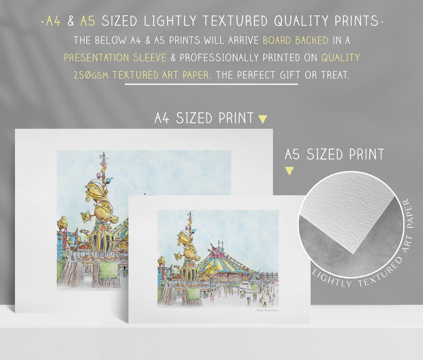 Space Mountain, Paris, Art Print