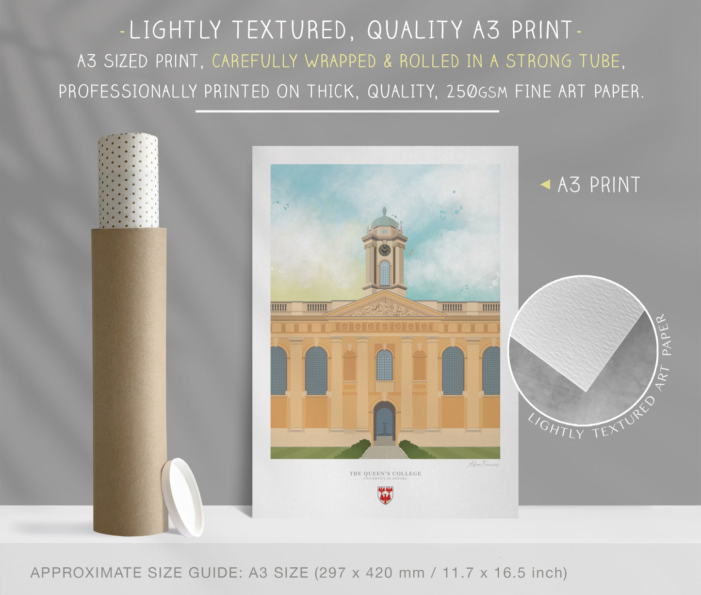 The Queen's College, University of Oxford, Art Print