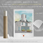 Wolfson College, University of Oxford, Art Print