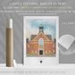 St Hugh's College, University of Oxford, Art Print