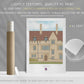 St Cross College, University of Oxford, Art Print