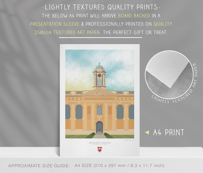 The Queen's College, University of Oxford, Art Print